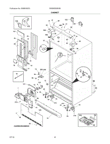 07 - Cabinet parts for Electrolux Refrigerator EW28BS85KS6 from AppliancePartsPros.com
