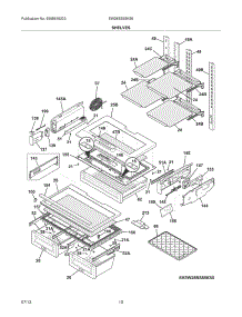 09 - Shelves parts for Electrolux Refrigerator EW28BS85KS6 from AppliancePartsPros.com