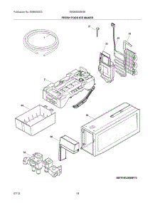 17 - Fresh Food Ice Maker parts for Electrolux Refrigerator EW28BS85KS6 from AppliancePartsPros.com
