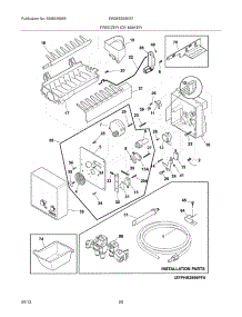 19 - Freezer Ice Maker parts for Electrolux Refrigerator EW28BS85KS7 from AppliancePartsPros.com