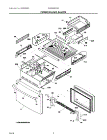 02 - Freezer Drawer, Baskets parts for Electrolux Refrigerator EW28BS85KS8 from AppliancePartsPros.com