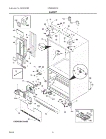 04 - Cabinet parts for Electrolux Refrigerator EW28BS85KS8 from AppliancePartsPros.com
