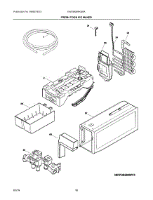 09 - Fresh Food Ice Maker parts for Electrolux Refrigerator EW28BS85KSBA from AppliancePartsPros.com