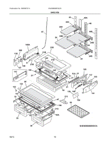 05 - Shelves parts for Electrolux Refrigerator EW28BS85KSDA from AppliancePartsPros.com