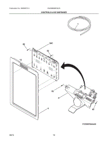 07 - Controls & Ice Dispenser parts for Electrolux Refrigerator EW28BS85KSDA from AppliancePartsPros.com