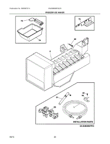 10 - Freezer Ice Maker parts for Electrolux Refrigerator EW28BS85KSDA from AppliancePartsPros.com