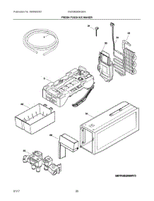 09 - Fresh Food Ice Maker parts for Electrolux Refrigerator EW28BS85KSEA from AppliancePartsPros.com