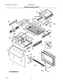 02 - Freezer Drawer, Baskets parts for Electrolux Refrigerator EW28BS85KSGA from AppliancePartsPros.com