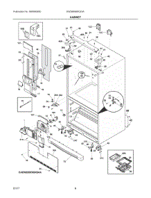 04 - Cabinet parts for Electrolux Refrigerator EW28BS85KSGA from AppliancePartsPros.com