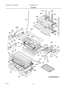 05 - Shelves parts for Electrolux Refrigerator EW28BS85KSGA from AppliancePartsPros.com