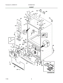 04 - Cabinet parts for Electrolux Refrigerator EW28BS87SS0 from AppliancePartsPros.com