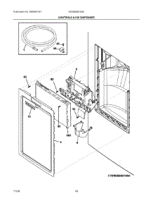 07 - Controls & Ice Dispenser parts for Electrolux Refrigerator EW28BS87SS0 from AppliancePartsPros.com