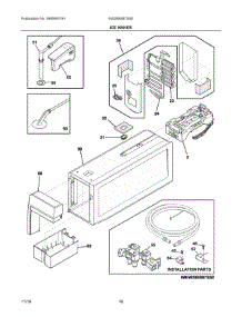 09 - Ice Maker parts for Electrolux Refrigerator EW28BS87SS0 from AppliancePartsPros.com