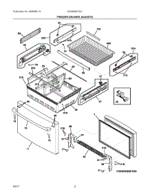 02 - Freezer Drawer, Baskets parts for Electrolux Refrigerator EW28BS87SS1 from AppliancePartsPros.com