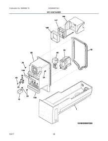 08 - Ice Container parts for Electrolux Refrigerator EW28BS87SS1 from AppliancePartsPros.com
