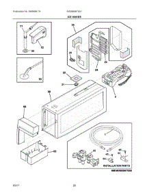 09 - Ice Maker parts for Electrolux Refrigerator EW28BS87SS1 from AppliancePartsPros.com