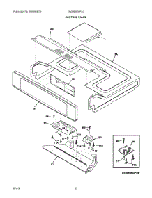 02 - Control Panel parts for Electrolux Oven EW30EW55PSC from AppliancePartsPros.com