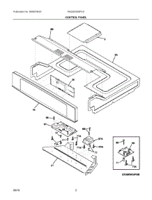 02 - Control Panel parts for Electrolux Wall Oven EW30EW55PSD from AppliancePartsPros.com