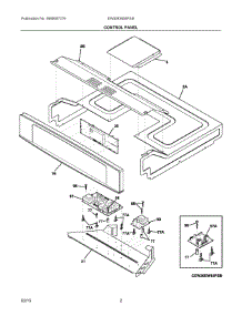 02 - Control Panel parts for Electrolux Oven EW30EW65PSB from AppliancePartsPros.com