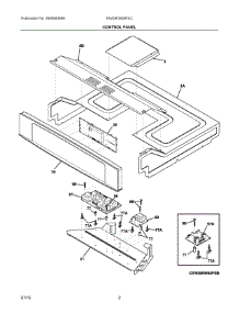 02 - Control Panel parts for Electrolux Oven EW30EW65PSC from AppliancePartsPros.com