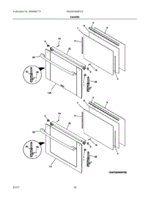 05 - Doors parts for Electrolux Wall Oven EW30EW65PSD from AppliancePartsPros.com