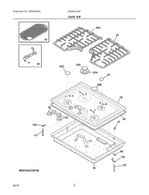 02 - Cooktop parts for Electrolux Cooktop EW30GC55PB0 from AppliancePartsPros.com