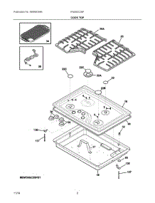 02 - Cook Top parts for Electrolux Cooktop EW30GC55PS1 from AppliancePartsPros.com