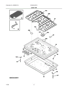 02 - Cook Top parts for Electrolux Cooktop EW30GC60PS1 from AppliancePartsPros.com