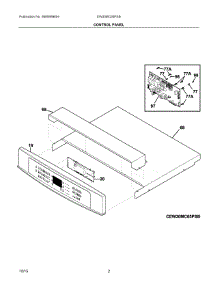 02 - Control Panel parts for Electrolux Microwave EW30MC65PSB from AppliancePartsPros.com