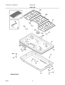 02 - Cooktop parts for Electrolux Cooktop EW36GC55PS0 from AppliancePartsPros.com
