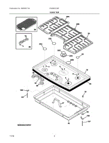 02 - Cook Top parts for Electrolux Cooktop EW36GC55PS1 from AppliancePartsPros.com