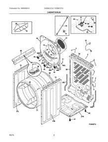 02 - Cabinet / Drum parts for Electrolux Dryer EWMED70JIW4 from AppliancePartsPros.com