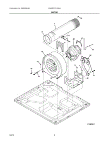 05 - Motor parts for Electrolux Dryer EWMED7CJSS4 from AppliancePartsPros.com
