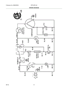 08 - Wiring Diagram parts for Frigidaire Refrigerator BFPH45F4LM from AppliancePartsPros.com