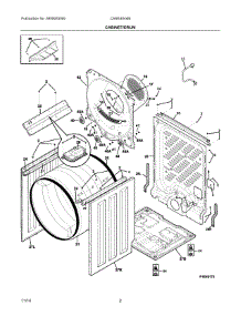 02 - Cabinet / Drum parts for Frigidaire Dryer CARE4044MW1 from AppliancePartsPros.com