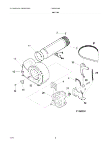 05 - Motor parts for Frigidaire Dryer CARE4044MW1 from AppliancePartsPros.com