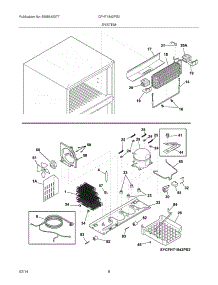 09 - System parts for Frigidaire Refrigerator CFHT1842PS2 from AppliancePartsPros.com