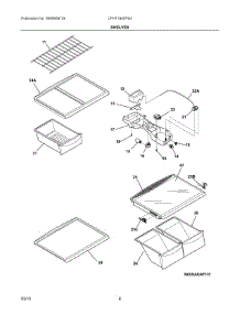 04 - Shelves parts for Frigidaire Refrigerator CFHT1842PS4 from AppliancePartsPros.com