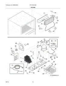 09 - System parts for Frigidaire Refrigerator CFHT1843LW8 from AppliancePartsPros.com
