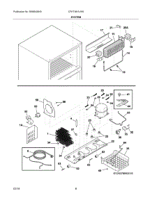 09 - System parts for Frigidaire Refrigerator CFHT1843LW9 from AppliancePartsPros.com