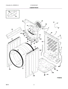 02 - Cabinet / Drum parts for Frigidaire Dryer CFQE4000QW0 from AppliancePartsPros.com