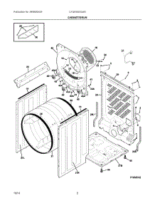 02 - Cabinet / Drum parts for Frigidaire Dryer CFQE5000QW0 from AppliancePartsPros.com