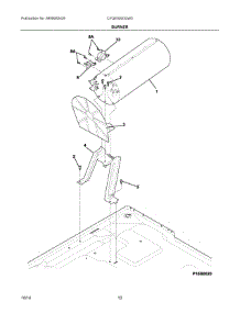 06 - Burner parts for Frigidaire Dryer CFQE5000QW0 from AppliancePartsPros.com