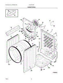 02 - Cabinet / Drum parts for Frigidaire Dryer CFQE5100PW1 from AppliancePartsPros.com