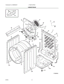 02 - Cabinet / Drum parts for Frigidaire Dryer CFQE5100PW3 from AppliancePartsPros.com