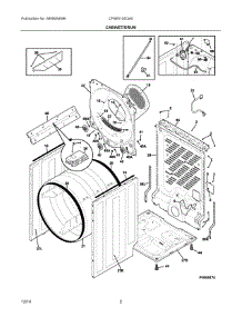02 - Cabinet / Drum parts for Frigidaire Dryer CFSE5100QA0 from AppliancePartsPros.com