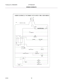 10 - Wiring Schematic parts for Frigidaire Refrigerator CFTR1826LMF from AppliancePartsPros.com