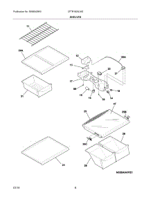 07 - Shelves parts for Frigidaire Refrigerator CFTR1826LMG from AppliancePartsPros.com