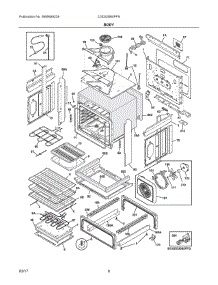 04 - Body parts for Frigidaire Range CGDS3065PFN from AppliancePartsPros.com