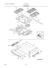 05 - Top / Drawer parts for Frigidaire Range CGDS3065PFN from AppliancePartsPros.com